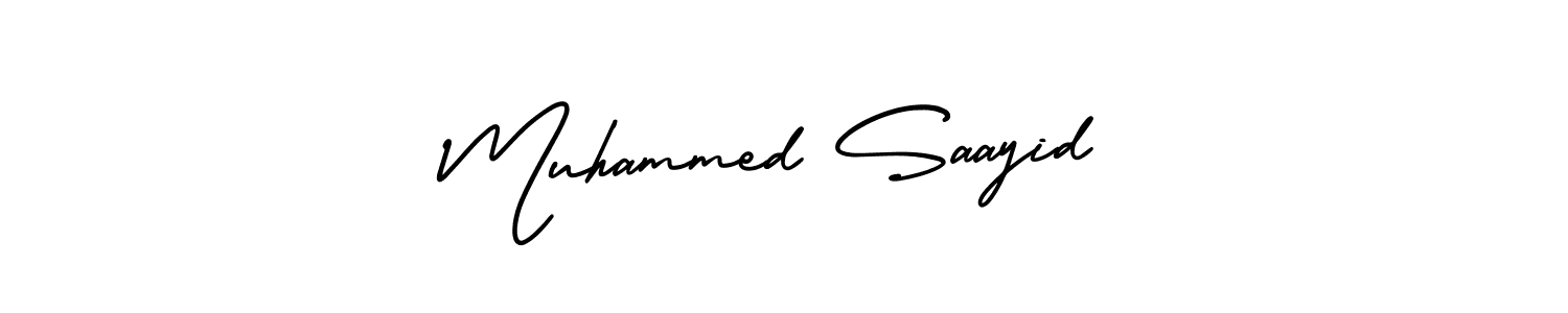 Make a beautiful signature design for name Muhammed Saayid. With this signature (AmerikaSignatureDemo-Regular) style, you can create a handwritten signature for free. Muhammed Saayid signature style 3 images and pictures png