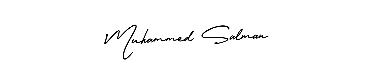 if you are searching for the best signature style for your name Muhammed Salman. so please give up your signature search. here we have designed multiple signature styles  using AmerikaSignatureDemo-Regular. Muhammed Salman signature style 3 images and pictures png