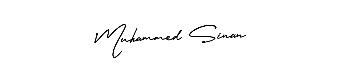 Muhammed Sinan stylish signature style. Best Handwritten Sign (AmerikaSignatureDemo-Regular) for my name. Handwritten Signature Collection Ideas for my name Muhammed Sinan. Muhammed Sinan signature style 3 images and pictures png
