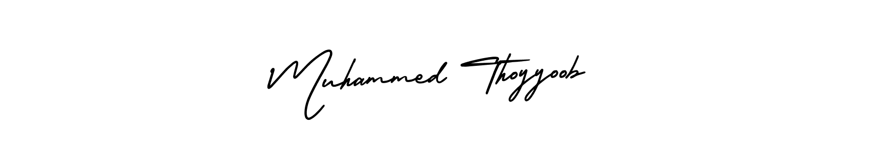 if you are searching for the best signature style for your name Muhammed Thoyyoob. so please give up your signature search. here we have designed multiple signature styles  using AmerikaSignatureDemo-Regular. Muhammed Thoyyoob signature style 3 images and pictures png