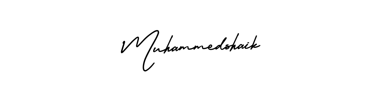 It looks lik you need a new signature style for name Muhammedshaik. Design unique handwritten (AmerikaSignatureDemo-Regular) signature with our free signature maker in just a few clicks. Muhammedshaik signature style 3 images and pictures png