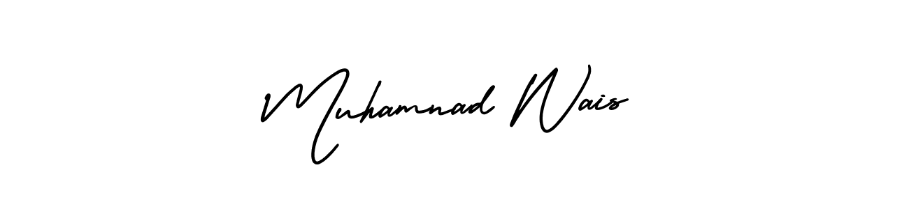 Create a beautiful signature design for name Muhamnad Wais. With this signature (AmerikaSignatureDemo-Regular) fonts, you can make a handwritten signature for free. Muhamnad Wais signature style 3 images and pictures png