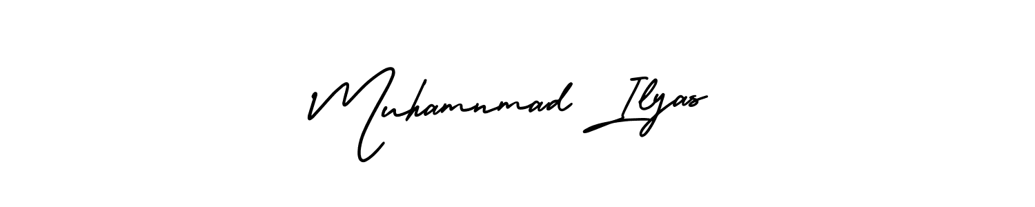 Design your own signature with our free online signature maker. With this signature software, you can create a handwritten (AmerikaSignatureDemo-Regular) signature for name Muhamnmad Ilyas. Muhamnmad Ilyas signature style 3 images and pictures png