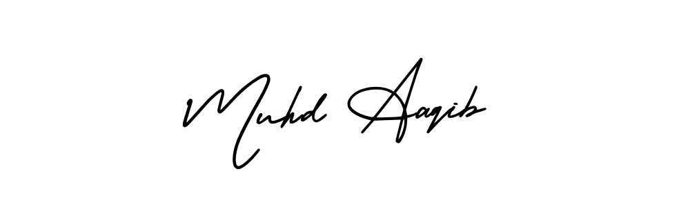 It looks lik you need a new signature style for name Muhd Aaqib. Design unique handwritten (AmerikaSignatureDemo-Regular) signature with our free signature maker in just a few clicks. Muhd Aaqib signature style 3 images and pictures png