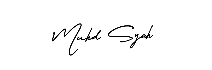 Also we have Muhd Syah name is the best signature style. Create professional handwritten signature collection using AmerikaSignatureDemo-Regular autograph style. Muhd Syah signature style 3 images and pictures png