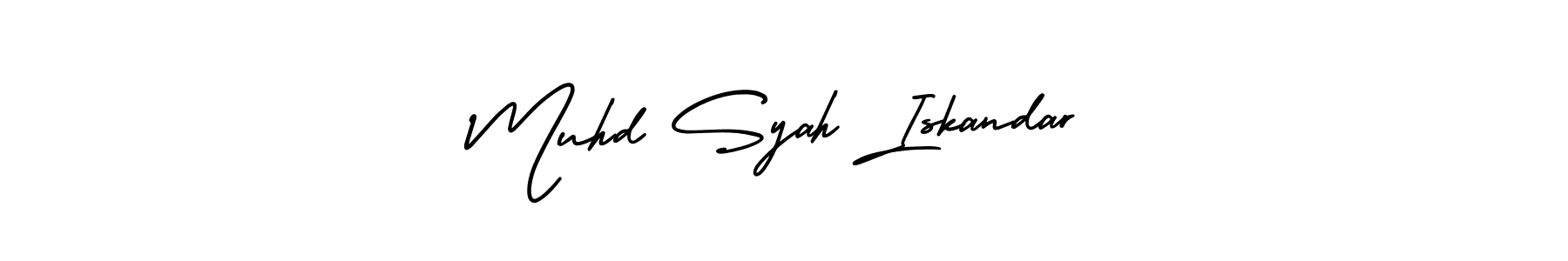if you are searching for the best signature style for your name Muhd Syah Iskandar. so please give up your signature search. here we have designed multiple signature styles  using AmerikaSignatureDemo-Regular. Muhd Syah Iskandar signature style 3 images and pictures png