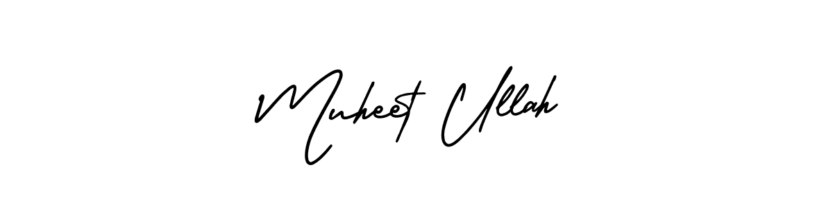 How to Draw Muheet Ullah signature style? AmerikaSignatureDemo-Regular is a latest design signature styles for name Muheet Ullah. Muheet Ullah signature style 3 images and pictures png