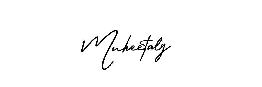 Muheetaly stylish signature style. Best Handwritten Sign (AmerikaSignatureDemo-Regular) for my name. Handwritten Signature Collection Ideas for my name Muheetaly. Muheetaly signature style 3 images and pictures png