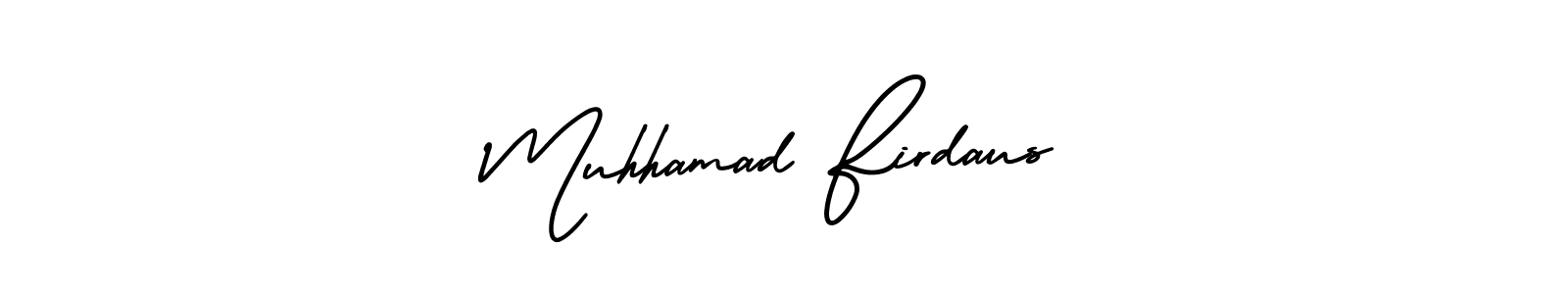 if you are searching for the best signature style for your name Muhhamad Firdaus. so please give up your signature search. here we have designed multiple signature styles  using AmerikaSignatureDemo-Regular. Muhhamad Firdaus signature style 3 images and pictures png