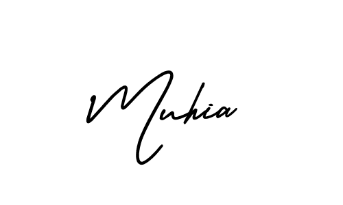 Best and Professional Signature Style for Muhia. AmerikaSignatureDemo-Regular Best Signature Style Collection. Muhia signature style 3 images and pictures png