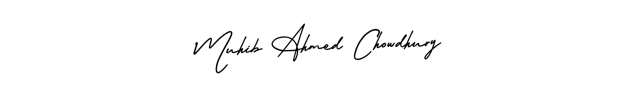 Make a short Muhib Ahmed Chowdhury signature style. Manage your documents anywhere anytime using AmerikaSignatureDemo-Regular. Create and add eSignatures, submit forms, share and send files easily. Muhib Ahmed Chowdhury signature style 3 images and pictures png