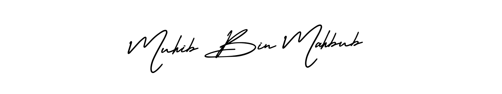 How to Draw Muhib Bin Mahbub signature style? AmerikaSignatureDemo-Regular is a latest design signature styles for name Muhib Bin Mahbub. Muhib Bin Mahbub signature style 3 images and pictures png