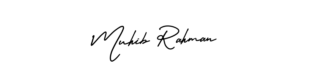 Also You can easily find your signature by using the search form. We will create Muhib Rahman name handwritten signature images for you free of cost using AmerikaSignatureDemo-Regular sign style. Muhib Rahman signature style 3 images and pictures png
