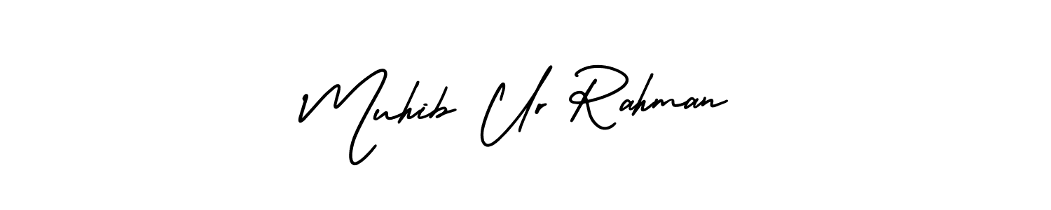 Muhib Ur Rahman stylish signature style. Best Handwritten Sign (AmerikaSignatureDemo-Regular) for my name. Handwritten Signature Collection Ideas for my name Muhib Ur Rahman. Muhib Ur Rahman signature style 3 images and pictures png