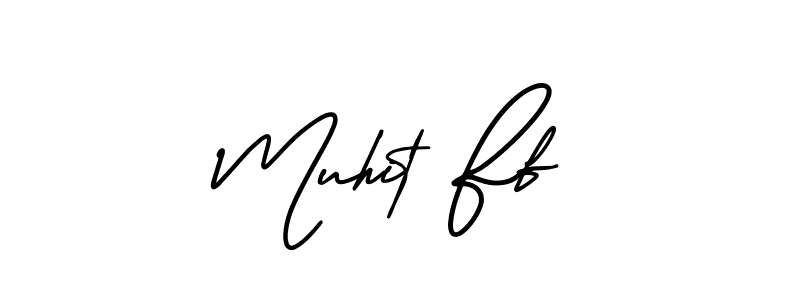 Similarly AmerikaSignatureDemo-Regular is the best handwritten signature design. Signature creator online .You can use it as an online autograph creator for name Muhit Ff. Muhit Ff signature style 3 images and pictures png