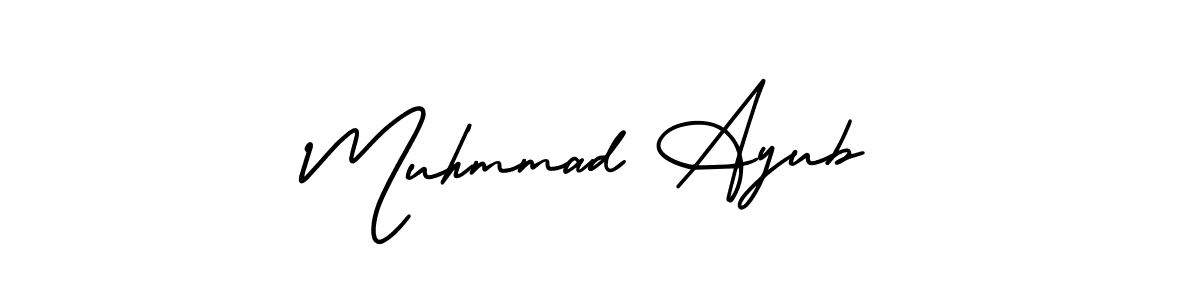 Muhmmad Ayub stylish signature style. Best Handwritten Sign (AmerikaSignatureDemo-Regular) for my name. Handwritten Signature Collection Ideas for my name Muhmmad Ayub. Muhmmad Ayub signature style 3 images and pictures png