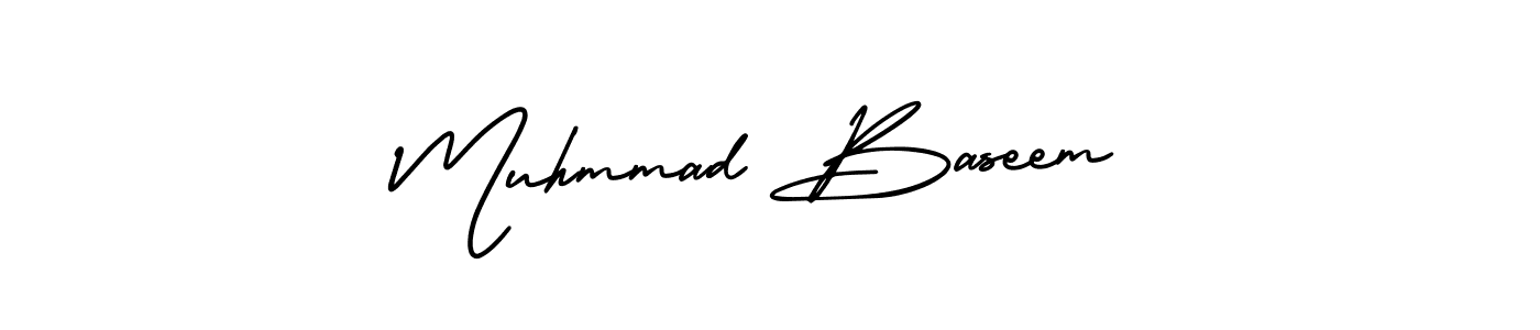 AmerikaSignatureDemo-Regular is a professional signature style that is perfect for those who want to add a touch of class to their signature. It is also a great choice for those who want to make their signature more unique. Get Muhmmad Baseem name to fancy signature for free. Muhmmad Baseem signature style 3 images and pictures png