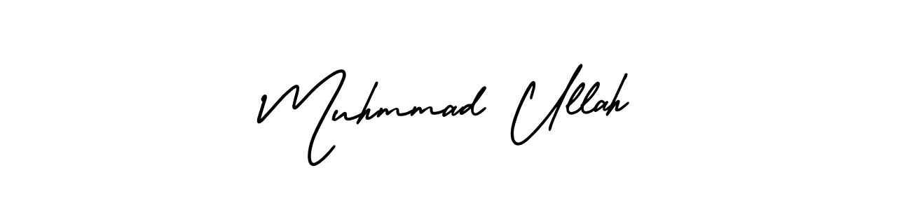 You should practise on your own different ways (AmerikaSignatureDemo-Regular) to write your name (Muhmmad Ullah) in signature. don't let someone else do it for you. Muhmmad Ullah signature style 3 images and pictures png