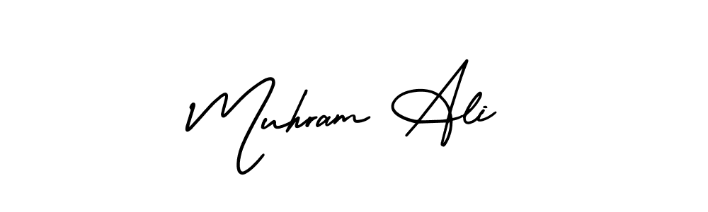 Create a beautiful signature design for name Muhram Ali. With this signature (AmerikaSignatureDemo-Regular) fonts, you can make a handwritten signature for free. Muhram Ali signature style 3 images and pictures png