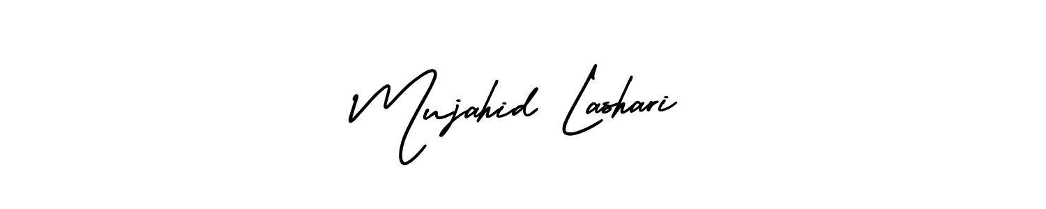 Design your own signature with our free online signature maker. With this signature software, you can create a handwritten (AmerikaSignatureDemo-Regular) signature for name Mujahid Lashari. Mujahid Lashari signature style 3 images and pictures png