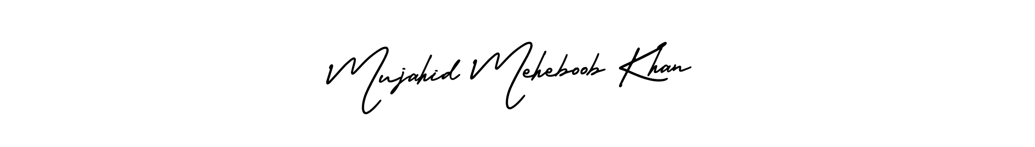 How to Draw Mujahid Meheboob Khan signature style? AmerikaSignatureDemo-Regular is a latest design signature styles for name Mujahid Meheboob Khan. Mujahid Meheboob Khan signature style 3 images and pictures png