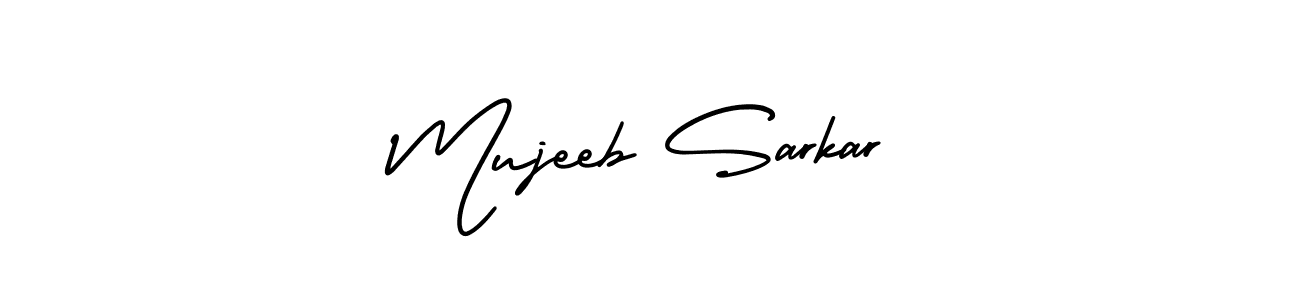 Use a signature maker to create a handwritten signature online. With this signature software, you can design (AmerikaSignatureDemo-Regular) your own signature for name Mujeeb Sarkar. Mujeeb Sarkar signature style 3 images and pictures png