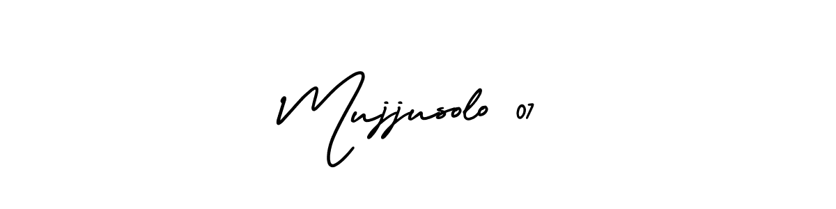 Make a beautiful signature design for name Mujjusolo 07. With this signature (AmerikaSignatureDemo-Regular) style, you can create a handwritten signature for free. Mujjusolo 07 signature style 3 images and pictures png