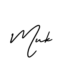 Muk stylish signature style. Best Handwritten Sign (AmerikaSignatureDemo-Regular) for my name. Handwritten Signature Collection Ideas for my name Muk. Muk signature style 3 images and pictures png