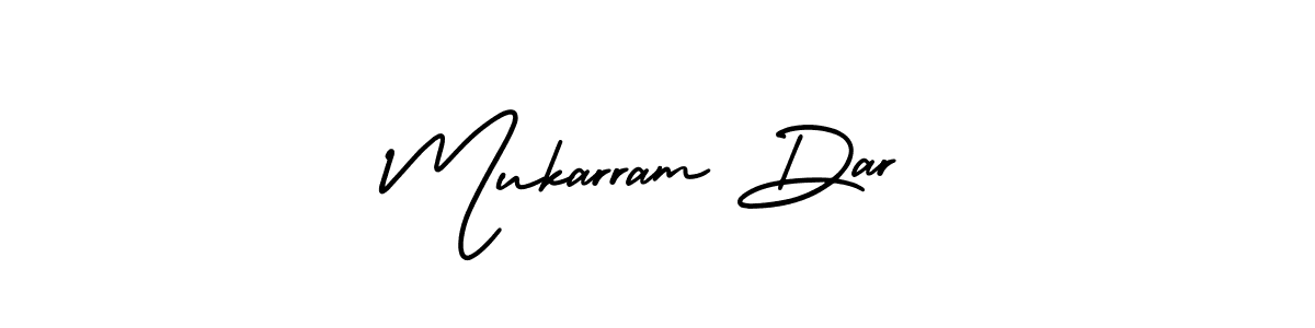 How to Draw Mukarram Dar signature style? AmerikaSignatureDemo-Regular is a latest design signature styles for name Mukarram Dar. Mukarram Dar signature style 3 images and pictures png