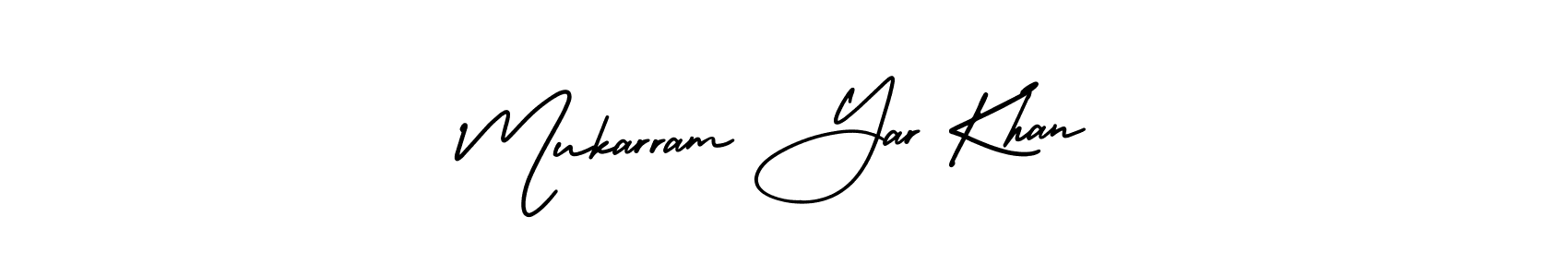 Check out images of Autograph of Mukarram Yar Khan name. Actor Mukarram Yar Khan Signature Style. AmerikaSignatureDemo-Regular is a professional sign style online. Mukarram Yar Khan signature style 3 images and pictures png