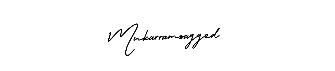 Make a beautiful signature design for name Mukarramsayyed. Use this online signature maker to create a handwritten signature for free. Mukarramsayyed signature style 3 images and pictures png