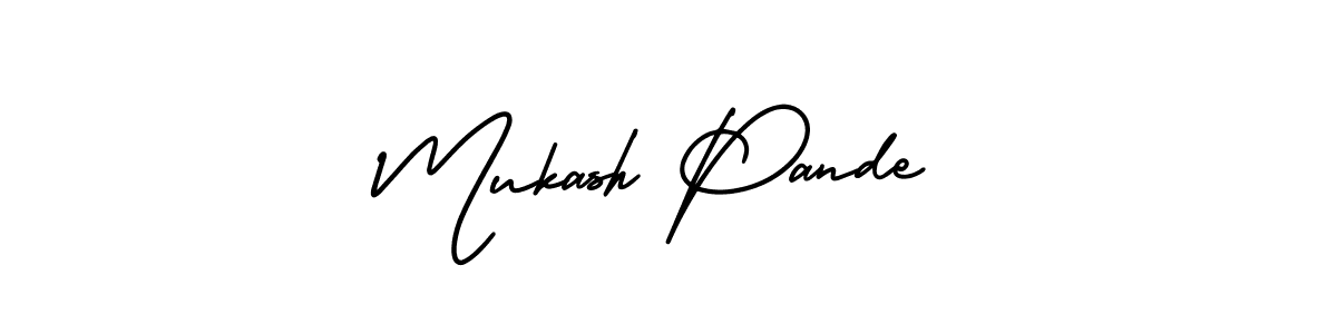 Check out images of Autograph of Mukash Pande name. Actor Mukash Pande Signature Style. AmerikaSignatureDemo-Regular is a professional sign style online. Mukash Pande signature style 3 images and pictures png