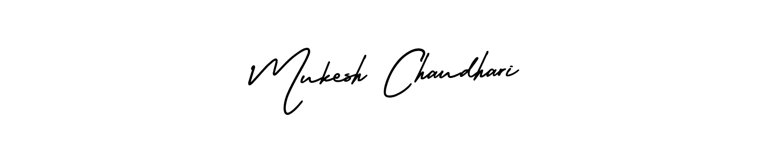 The best way (AmerikaSignatureDemo-Regular) to make a short signature is to pick only two or three words in your name. The name Mukesh Chaudhari include a total of six letters. For converting this name. Mukesh Chaudhari signature style 3 images and pictures png