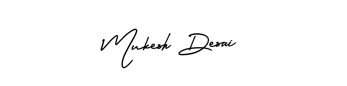 Also we have Mukesh Desai name is the best signature style. Create professional handwritten signature collection using AmerikaSignatureDemo-Regular autograph style. Mukesh Desai signature style 3 images and pictures png