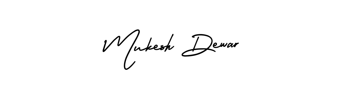 This is the best signature style for the Mukesh Dewar name. Also you like these signature font (AmerikaSignatureDemo-Regular). Mix name signature. Mukesh Dewar signature style 3 images and pictures png