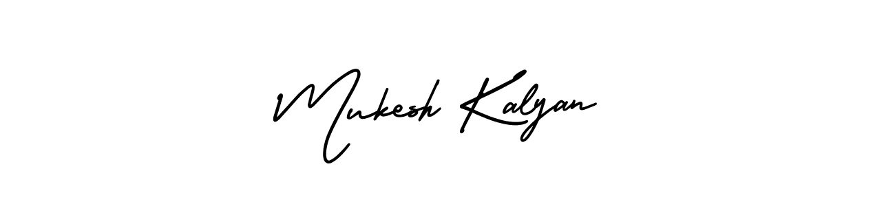 Use a signature maker to create a handwritten signature online. With this signature software, you can design (AmerikaSignatureDemo-Regular) your own signature for name Mukesh Kalyan. Mukesh Kalyan signature style 3 images and pictures png