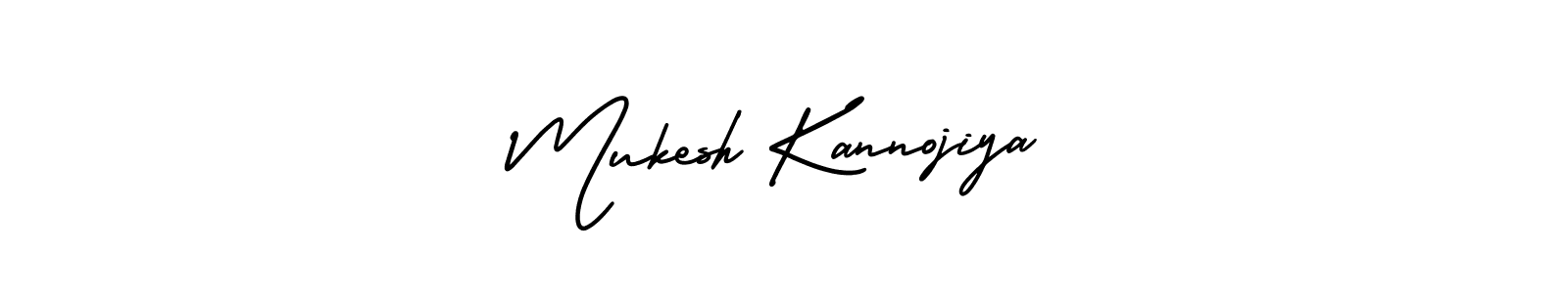 Create a beautiful signature design for name Mukesh Kannojiya. With this signature (AmerikaSignatureDemo-Regular) fonts, you can make a handwritten signature for free. Mukesh Kannojiya signature style 3 images and pictures png