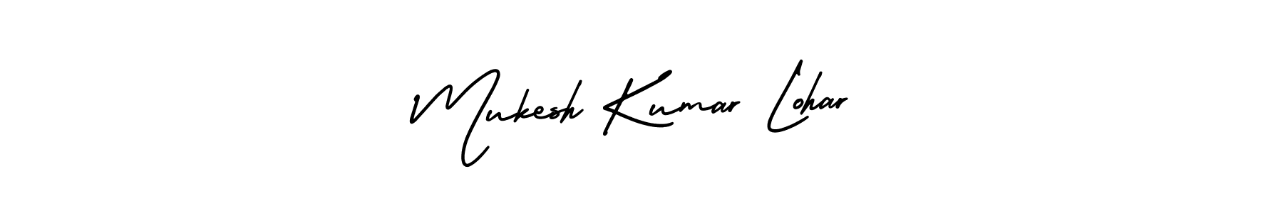 Use a signature maker to create a handwritten signature online. With this signature software, you can design (AmerikaSignatureDemo-Regular) your own signature for name Mukesh Kumar Lohar. Mukesh Kumar Lohar signature style 3 images and pictures png