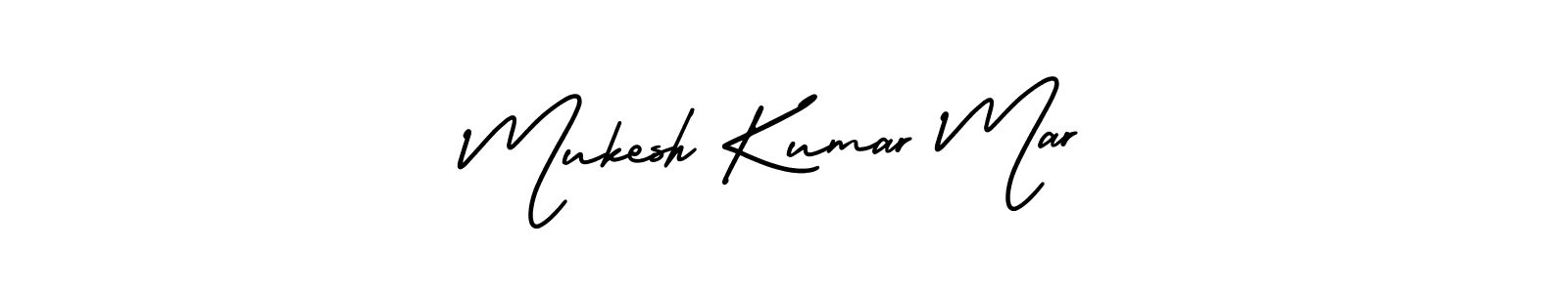 Use a signature maker to create a handwritten signature online. With this signature software, you can design (AmerikaSignatureDemo-Regular) your own signature for name Mukesh Kumar Mar. Mukesh Kumar Mar signature style 3 images and pictures png