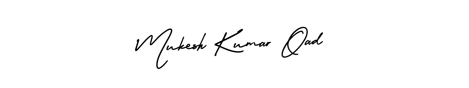 Create a beautiful signature design for name Mukesh Kumar Oad. With this signature (AmerikaSignatureDemo-Regular) fonts, you can make a handwritten signature for free. Mukesh Kumar Oad signature style 3 images and pictures png