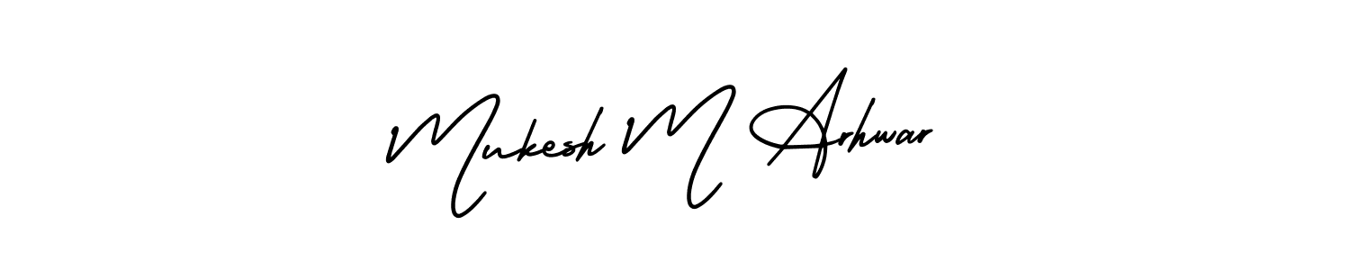 See photos of Mukesh M Arhwar official signature by Spectra . Check more albums & portfolios. Read reviews & check more about AmerikaSignatureDemo-Regular font. Mukesh M Arhwar signature style 3 images and pictures png