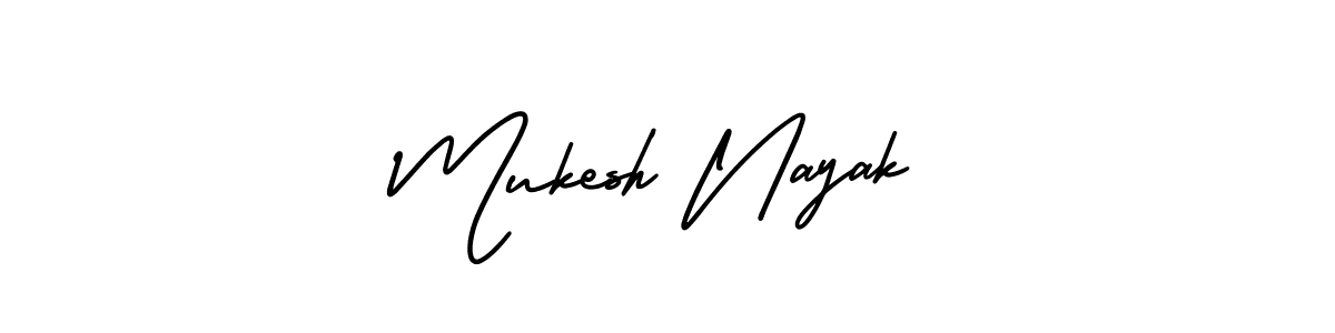 It looks lik you need a new signature style for name Mukesh Nayak. Design unique handwritten (AmerikaSignatureDemo-Regular) signature with our free signature maker in just a few clicks. Mukesh Nayak signature style 3 images and pictures png