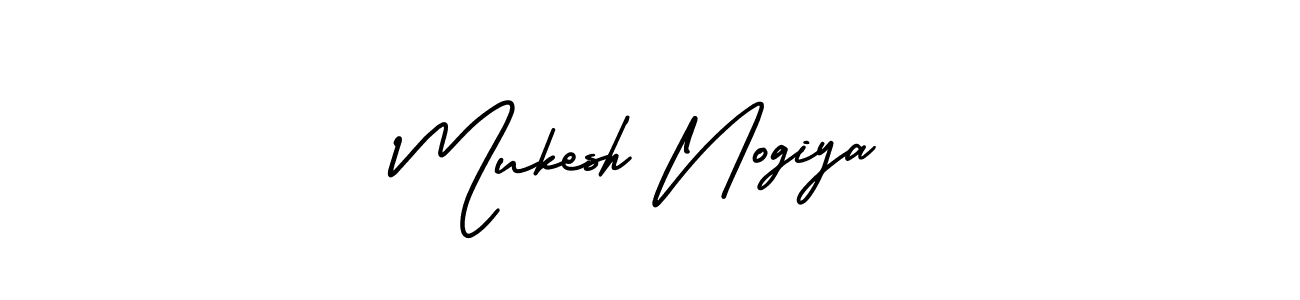 Best and Professional Signature Style for Mukesh Nogiya. AmerikaSignatureDemo-Regular Best Signature Style Collection. Mukesh Nogiya signature style 3 images and pictures png