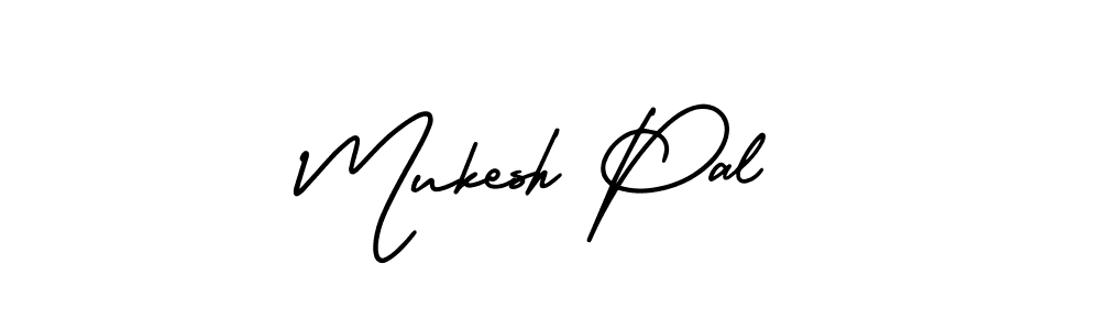 Create a beautiful signature design for name Mukesh Pal. With this signature (AmerikaSignatureDemo-Regular) fonts, you can make a handwritten signature for free. Mukesh Pal signature style 3 images and pictures png