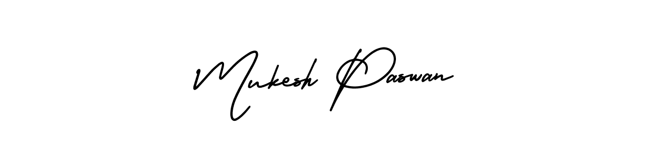 It looks lik you need a new signature style for name Mukesh Paswan. Design unique handwritten (AmerikaSignatureDemo-Regular) signature with our free signature maker in just a few clicks. Mukesh Paswan signature style 3 images and pictures png