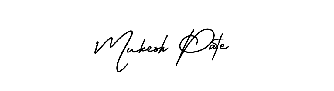 Also we have Mukesh Pate name is the best signature style. Create professional handwritten signature collection using AmerikaSignatureDemo-Regular autograph style. Mukesh Pate signature style 3 images and pictures png
