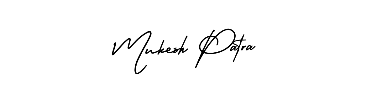 Create a beautiful signature design for name Mukesh Patra. With this signature (AmerikaSignatureDemo-Regular) fonts, you can make a handwritten signature for free. Mukesh Patra signature style 3 images and pictures png