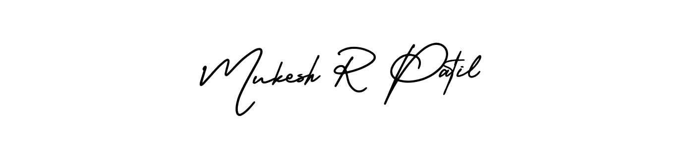 if you are searching for the best signature style for your name Mukesh R Patil. so please give up your signature search. here we have designed multiple signature styles  using AmerikaSignatureDemo-Regular. Mukesh R Patil signature style 3 images and pictures png