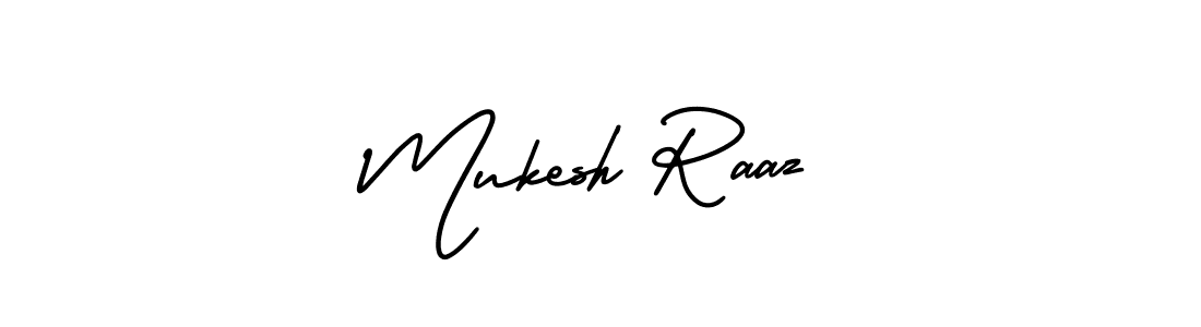 Create a beautiful signature design for name Mukesh Raaz. With this signature (AmerikaSignatureDemo-Regular) fonts, you can make a handwritten signature for free. Mukesh Raaz signature style 3 images and pictures png