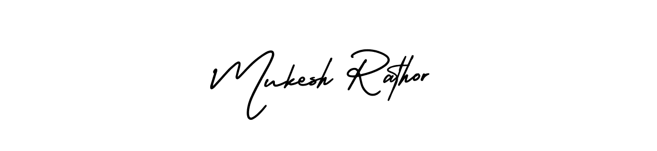 Design your own signature with our free online signature maker. With this signature software, you can create a handwritten (AmerikaSignatureDemo-Regular) signature for name Mukesh Rathor. Mukesh Rathor signature style 3 images and pictures png